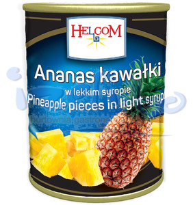 Ananas w syropie kawałki 3100ml Helcom